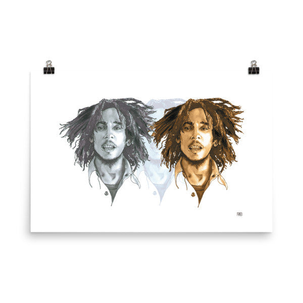 Triple Marley Poster - Robert Bowen Tees