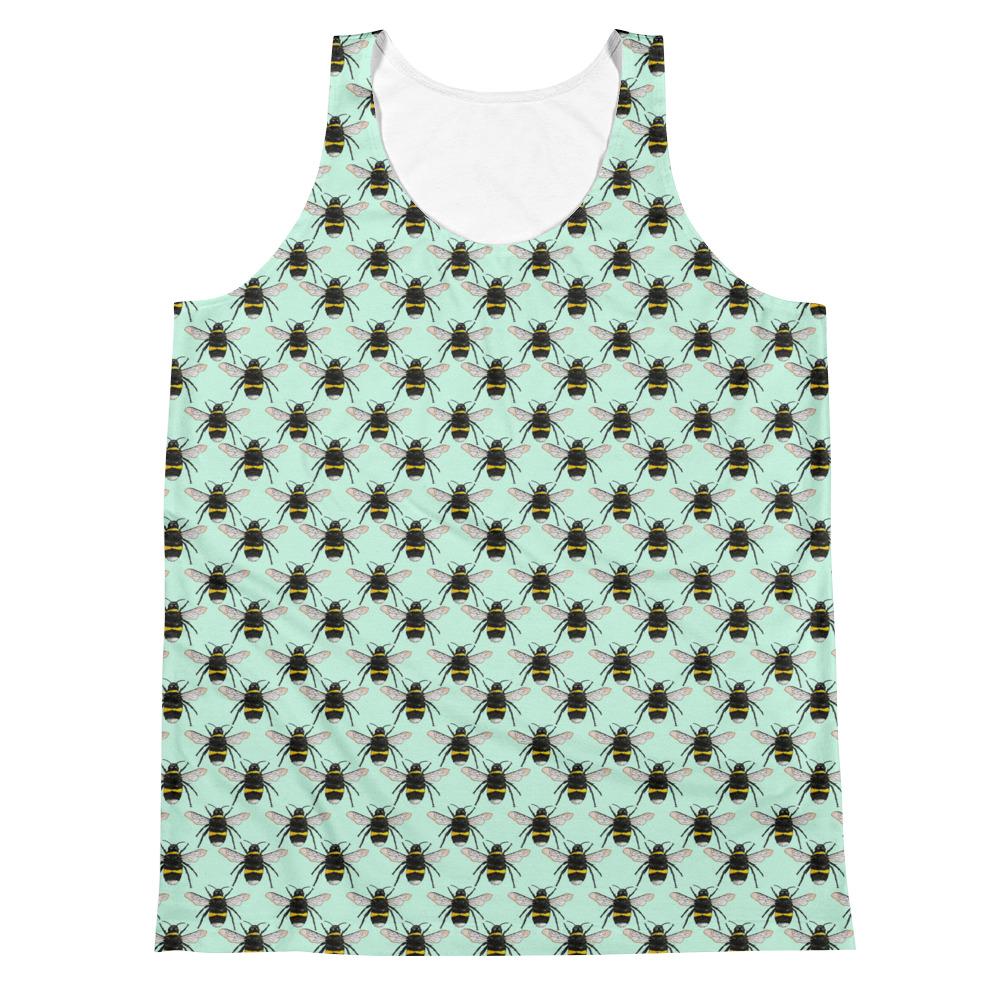 Unisex Bees Unisex Tank Top Textiles by Robert Bowen - Robert Bowen Tees