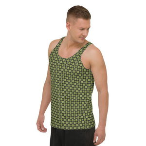 Unisex Green Beads Tank Top