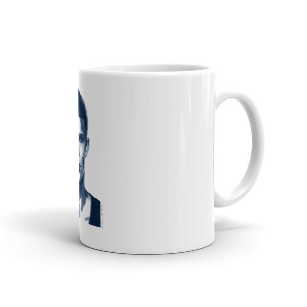 Comic Model Man Blue Ink by Robert Bowen Mug - Robert Bowen Tees