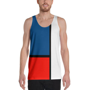 Block Colours Two Unisex Tank Top by Robert Bowen - Robert Bowen Tees