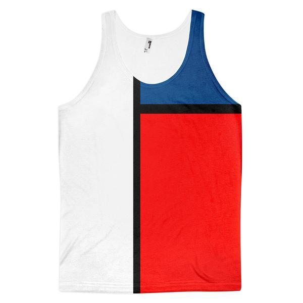 Block Colours Three Unisex Tank Top by Robert Bowen - Robert Bowen Tees