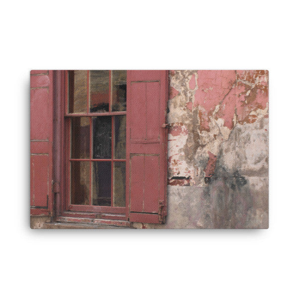 Pink Brick Lane Photograhy by Robert Bowen Canvas - Robert Bowen Tees