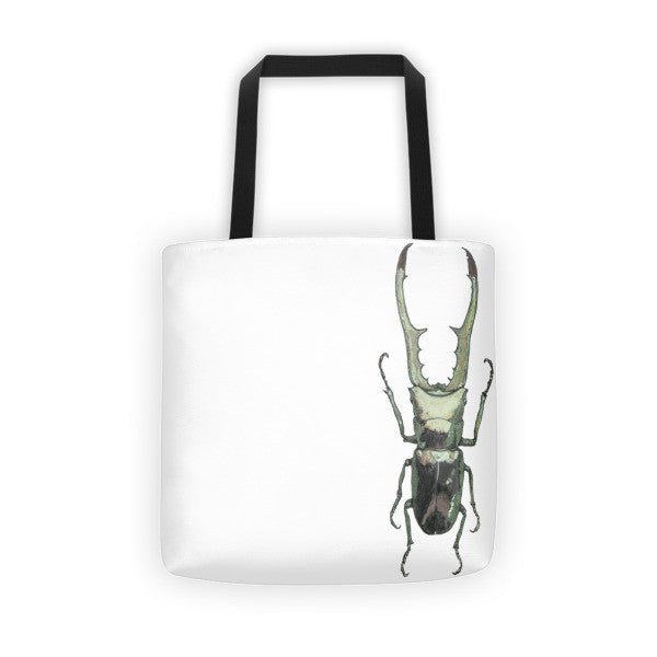 Stag Beetle Crawling by Robert Bowen Tote Bag - Robert Bowen Tees