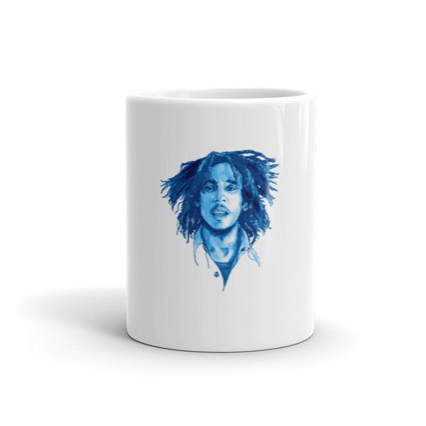 Bob Marley Blue Ink by Robert Bowen Mug - Robert Bowen Tees