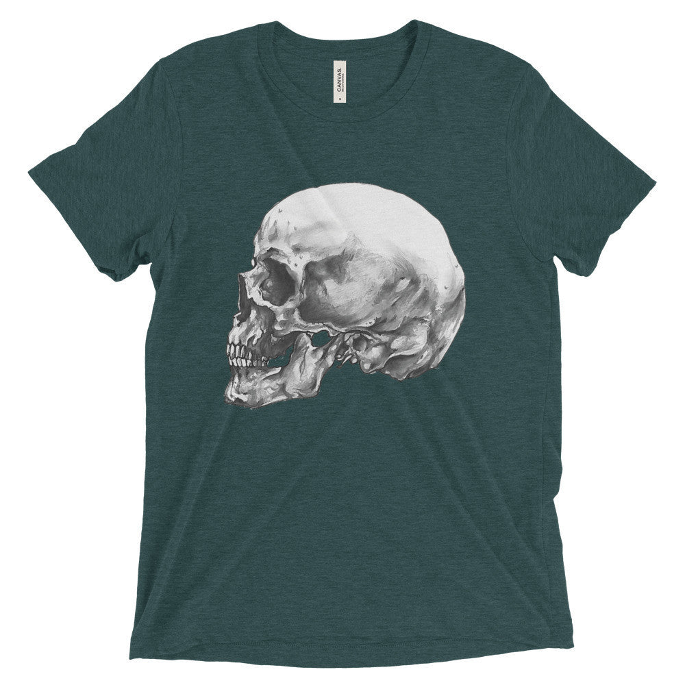 Skull Profile Short Sleeve T-Shirt Illustrated by Robert Bowen - Robert Bowen Tees