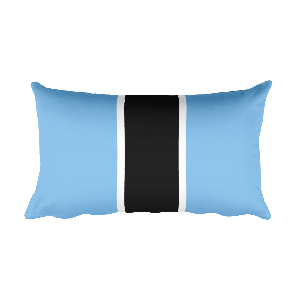 Windrush Blue, Black & White Rectangular Cushion by Robert Bowen - Robert Bowen Tees