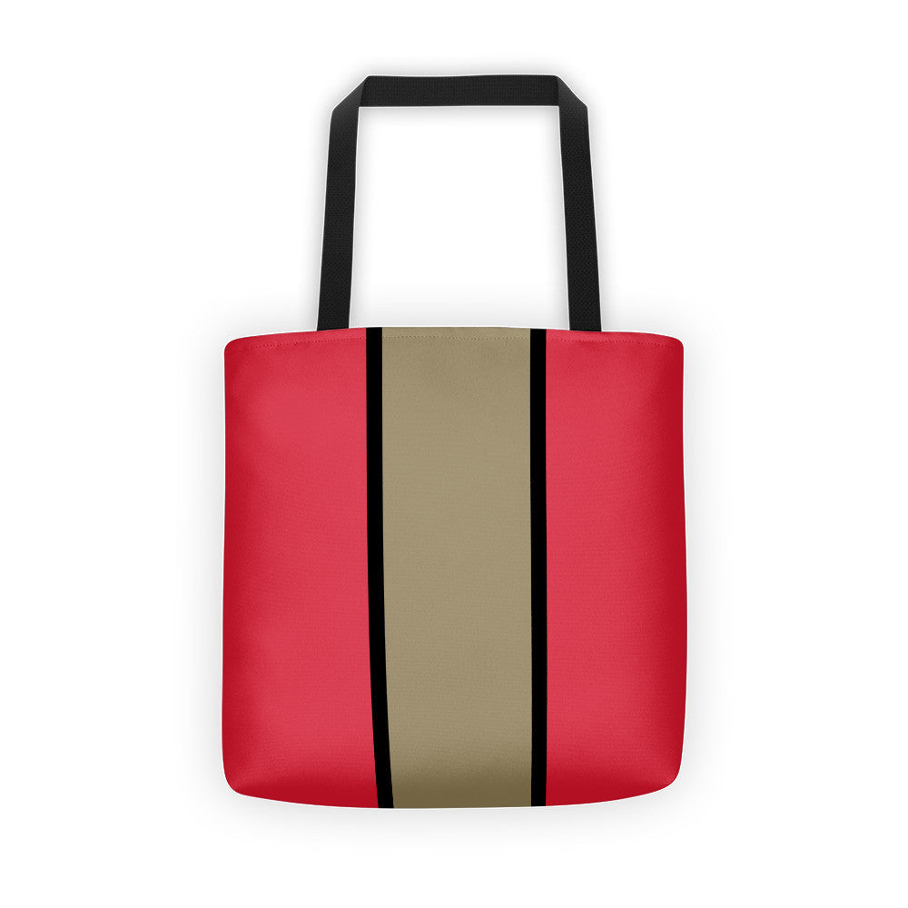 Windrush Red, Tan & Black Tote Bag by Robert Bowen - Robert Bowen Tees