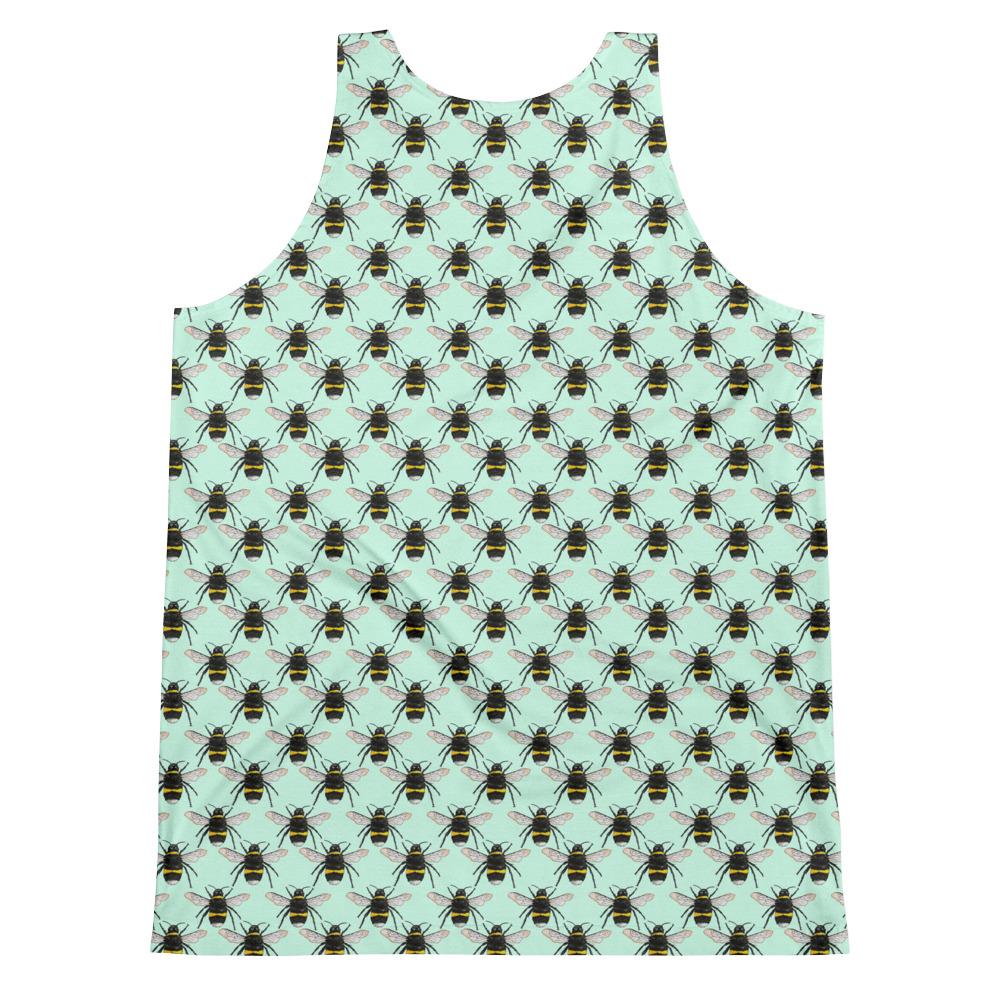 Unisex Bees Unisex Tank Top Textiles by Robert Bowen - Robert Bowen Tees