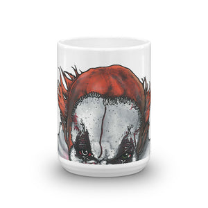 Peeping Clown Mug by Robert Bowen - Robert Bowen Tees