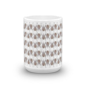 Brown Beetles Opposites Print Mug - Robert Bowen Tees