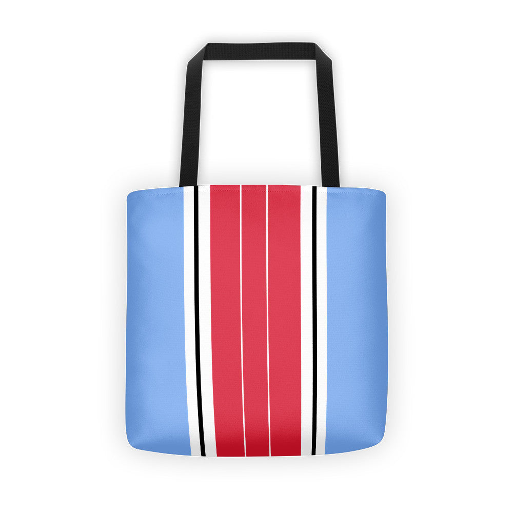 Windrush Blue & Red Tote Bag by Robert Bowen - Robert Bowen Tees