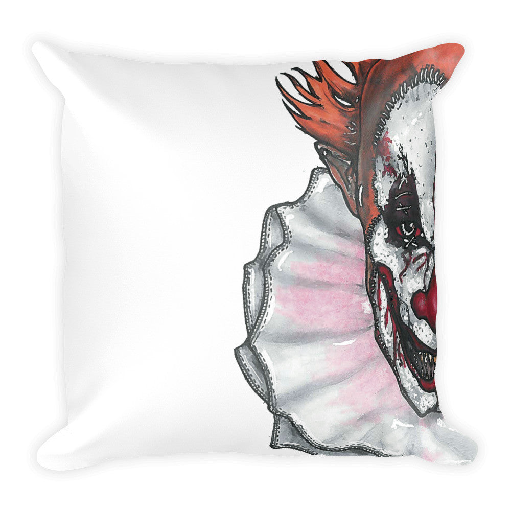 Peeping Clown Cushion by Robert Bowen - Robert Bowen Tees