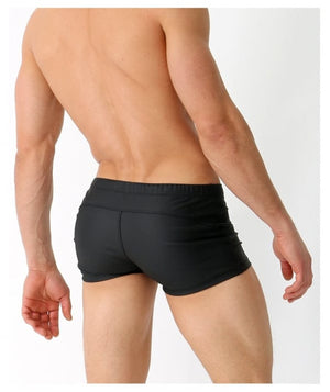 Men's Drawstring Swim-Trunks