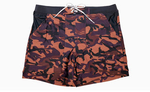 Men's Camo Pockets Swim-Shorts