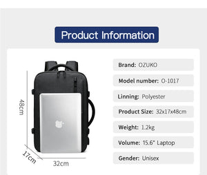 Men Multifunctional 15.6 inch Laptop Backpacks