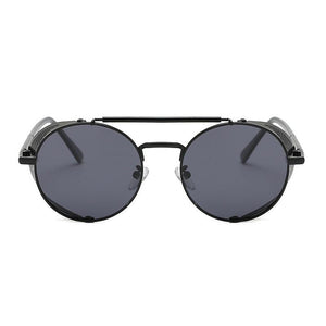 Fashion Metal Round Steampunk Sunglasses