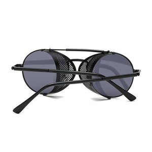 Fashion Metal Round Steampunk Sunglasses