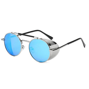 Fashion Metal Round Steampunk Sunglasses