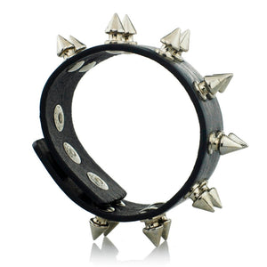 Unisex Rock Cone Spikes Wristband