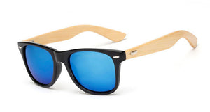 Unisex Handmade Square Bamboo Mirror Sunglasses - Robert Bowen Tees