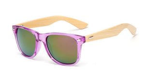 Unisex Handmade Square Bamboo Mirror Sunglasses - Robert Bowen Tees