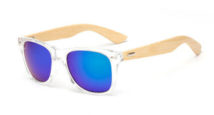 Unisex Handmade Square Bamboo Mirror Sunglasses - Robert Bowen Tees