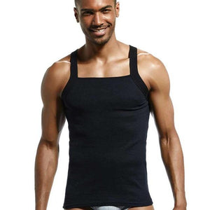 Men's Slim-Fit Square Neck-Line Tank Top - Robert Bowen Tees