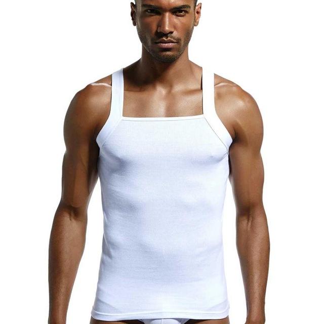 Men's Slim-Fit Square Neck-Line Tank Top - Robert Bowen Tees