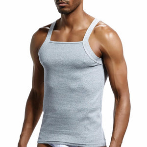 Men's Slim-Fit Square Neck-Line Tank Top - Robert Bowen Tees