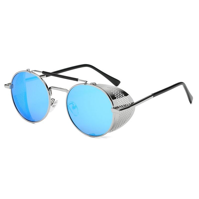 Fashion Metal Round Steampunk Sunglasses