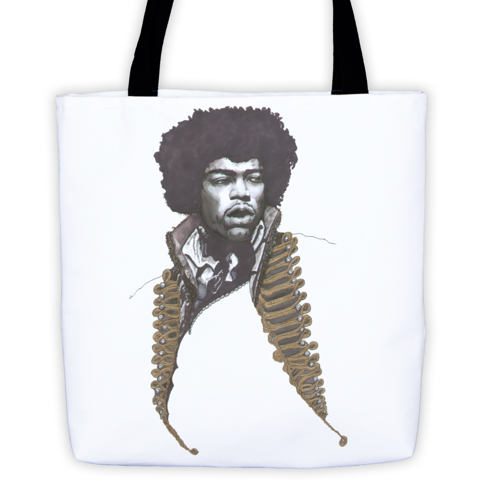 Jimi Hendrix The Legend Tote Bag - Robert Bowen Tees