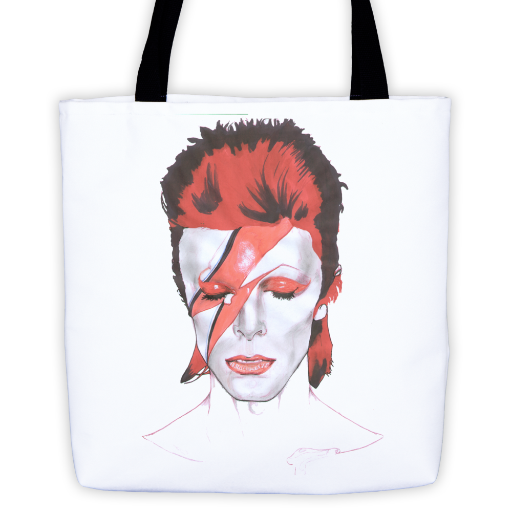 David Bowie The Legend Tote Bag - Robert Bowen Tees