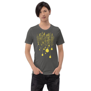 City Yellow Bulb Lights Multi-Print Short-Sleeve Unisex T-Shirt