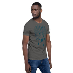 City Navy Bulb Lights Multi-Print Short-Sleeve Unisex T-Shirt