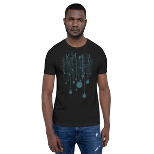 City Navy Bulb Lights Multi-Print Short-Sleeve Unisex T-Shirt