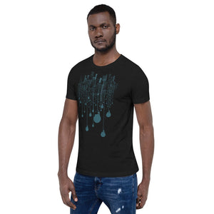 City Navy Bulb Lights Multi-Print Short-Sleeve Unisex T-Shirt