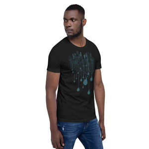 City Navy Bulb Lights Multi-Print Short-Sleeve Unisex T-Shirt