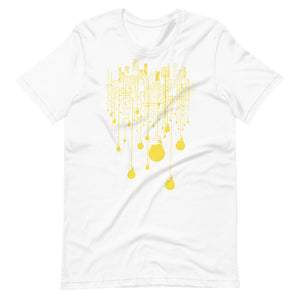 City Yellow Bulb Lights Multi-Print Short-Sleeve Unisex T-Shirt